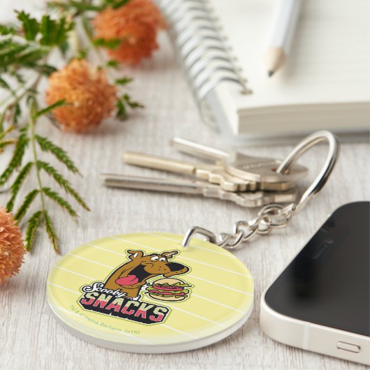 Scooby-Doo "Scooby Snacks" Logo Sleutelhanger (Voorkant Rechts)