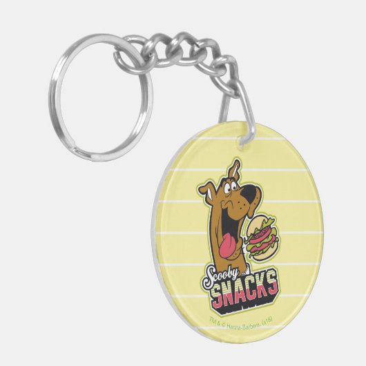 Scooby-Doo "Scooby Snacks" Logo Sleutelhanger (Voorkant Links)