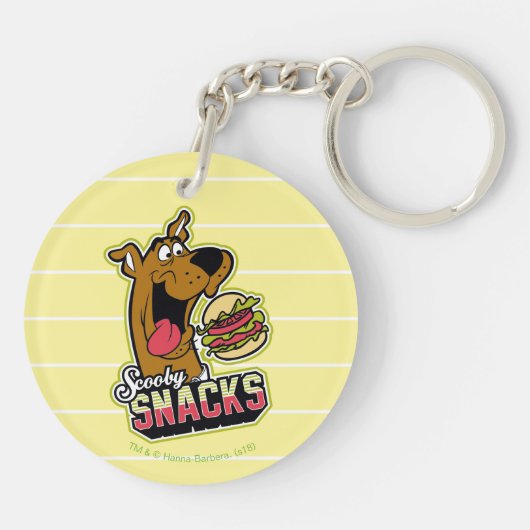 Scooby-Doo "Scooby Snacks" Logo Sleutelhanger (Achterkant)