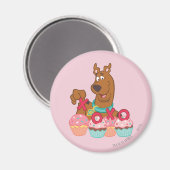Scooby Doo - Scooby XOXO Cupcakes Magneet (Voorkant / Achterkant)