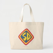 Scooby-Doo "SD"-pictogram Grote Tote Bag (Voorkant)