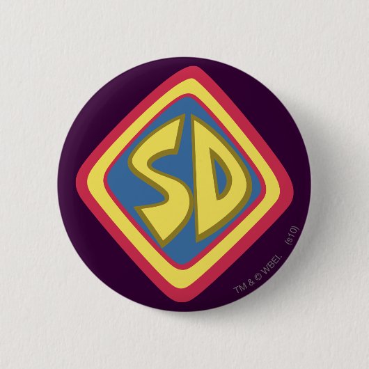 Scooby-Doo "SD"-pictogram Ronde Button 5,7 Cm (Voorkant)