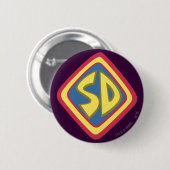 Scooby-Doo "SD"-pictogram Ronde Button 5,7 Cm (Voorkant /achterkant)
