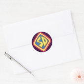 Scooby-Doo "SD"-pictogram Ronde Sticker (Envelop)