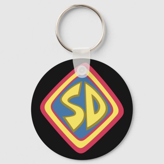 Scooby-Doo "SD"-pictogram Sleutelhanger (Voorkant)