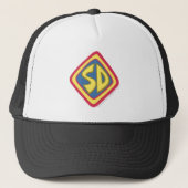 Scooby-Doo "SD"-pictogram Trucker Pet (Voorkant)