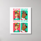 Scooby-Doo & Shaggy "Elfie Selfie" Canvas Afdruk (Voorkant)