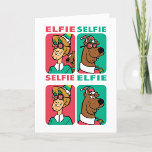 Scooby-Doo & Shaggy "Elfie Selfie" Feestdagen Kaart