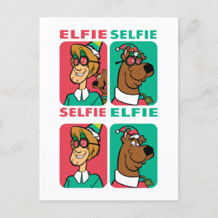 Scooby-Doo & Shaggy "Elfie Selfie" Feestdagenkaart