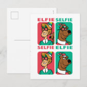 Scooby-Doo & Shaggy "Elfie Selfie" Feestdagenkaart (Voorkant / Achterkant)