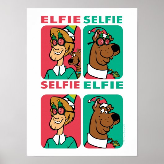 Scooby-Doo & Shaggy "Elfie Selfie" Poster (Voorkant)