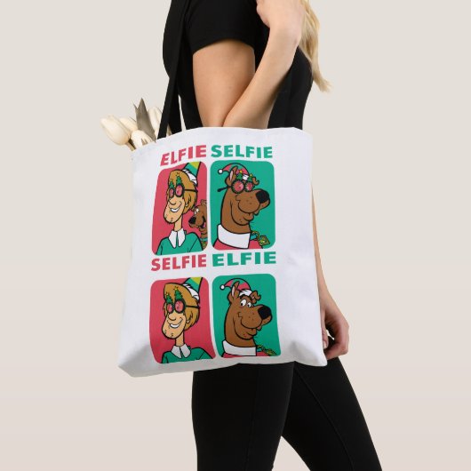 Scooby-Doo & Shaggy "Elfie Selfie" Tote Bag (Dichtbij)