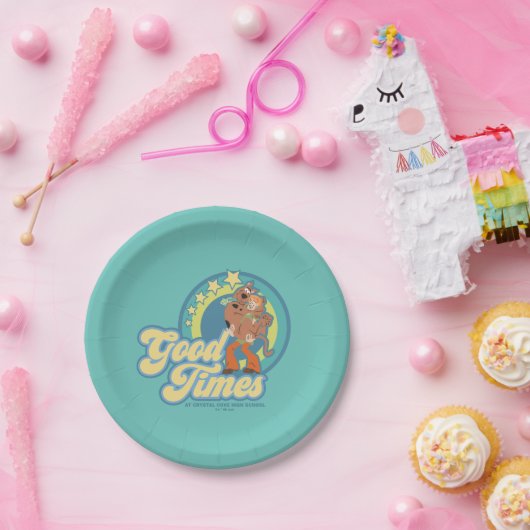 Scooby-Doo & Shaggy Good Times op Crystal Cove HS Papieren Bordje (Feest)