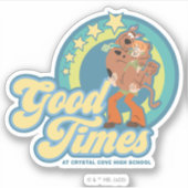 Scooby-Doo & Shaggy Good Times op Crystal Cove HS Sticker (Voorkant)