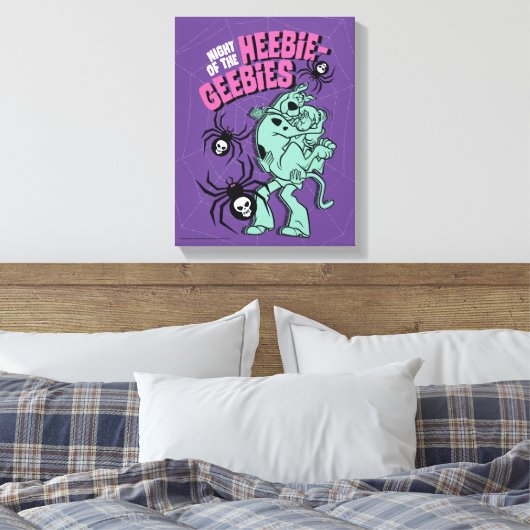Scooby-Doo & Shaggy Heebie-Geebies Canvas Afdruk (Insitu (Slaapkamer))