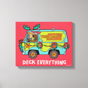 Scooby-doo & shaggy in de giedendemiekmachine canvas afdruk