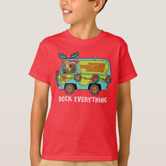 Scooby-doo & shaggy in de giedendemiekmachine t-shirt (Voorkant)