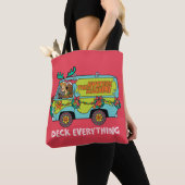 Scooby-doo & shaggy in de giedendemiekmachine tote bag (Dichtbij)