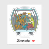 Scooby-Doo & Shaggy in Mystery Machine Sticker (Vel)