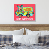 Scooby-Doo & Shaggy In The Holiday Mystery Machine Canvas Afdruk (Insitu (Slaapkamer))