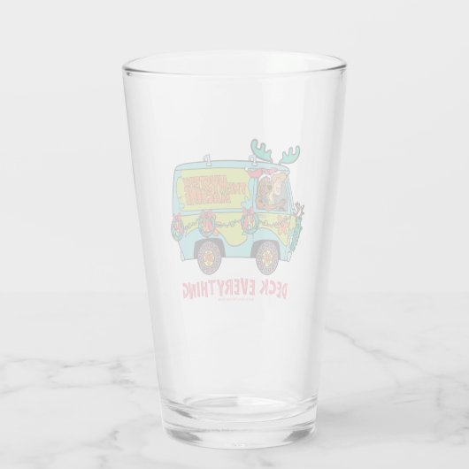 Scooby-Doo & Shaggy In The Holiday Mystery Machine Glas (Achterkant)
