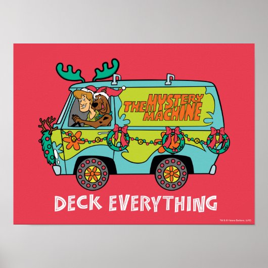Scooby-Doo & Shaggy In The Holiday Mystery Machine Poster (Voorkant)