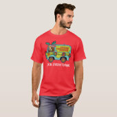 Scooby-Doo & Shaggy In The Holiday Mystery Machine T-shirt (Voorkant volledig)