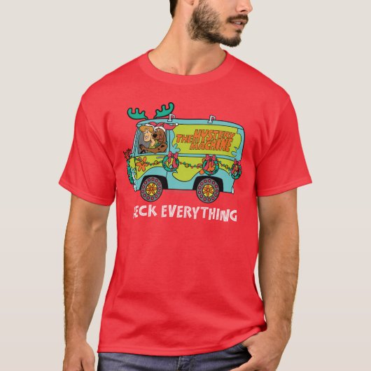 Scooby-Doo & Shaggy In The Holiday Mystery Machine T-shirt (Voorkant)