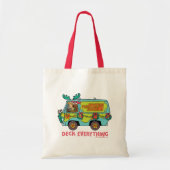 Scooby-Doo & Shaggy In The Holiday Mystery Machine Tote Bag (Voorkant)