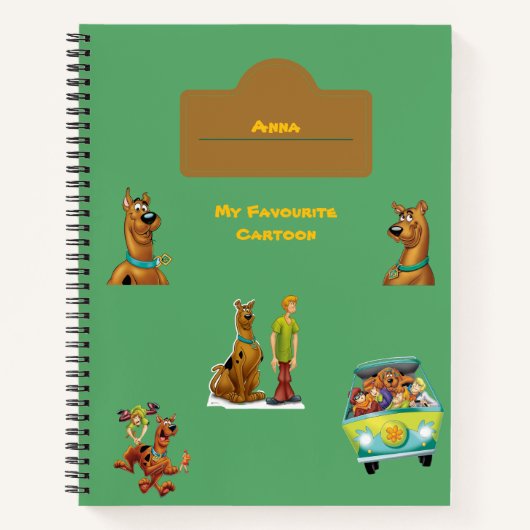 Scooby-Doo & Shaggy Notebook – Mystery Machine Car Notitieboek (Voorkant)