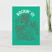 Scooby-Doo & Shaggy Rockin 'It 'Round The Tree Feestdagen Kaart (Voorkant)