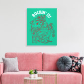 Scooby-Doo & Shaggy Rockin' It 'Round Tree' Canvas Afdruk (Insitu (Woonkamer))