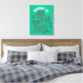 Scooby-Doo & Shaggy Rockin' It 'Round Tree' Canvas Afdruk (Insitu (Slaapkamer))