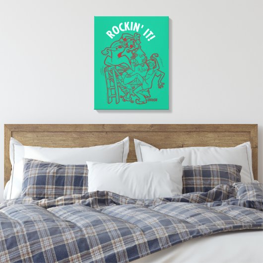 Scooby-Doo & Shaggy Rockin' It 'Round Tree' Canvas Afdruk (Insitu (Slaapkamer))