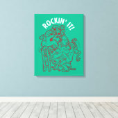Scooby-Doo & Shaggy Rockin' It 'Round Tree' Canvas Afdruk (Insitu (Houten vloer))