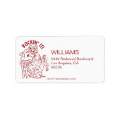 Scooby-Doo & Shaggy Rockin' It 'Round Tree' Etiket (Voorkant)