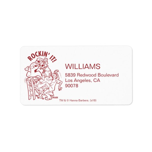 Scooby-Doo & Shaggy Rockin' It 'Round Tree' Etiket (Voorkant)