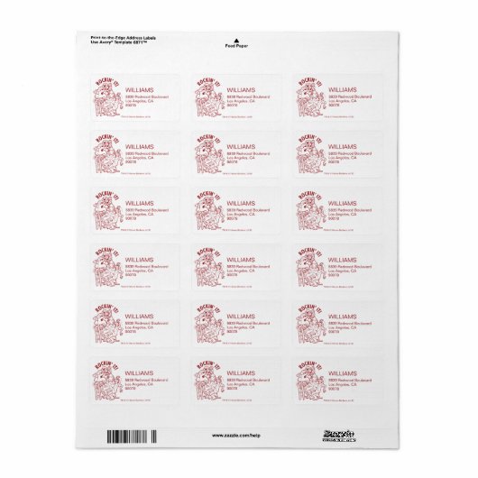 Scooby-Doo & Shaggy Rockin' It 'Round Tree' Etiket (Full Sheet)