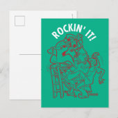 Scooby-Doo & Shaggy Rockin' It 'Round Tree' Feestdagenkaart (Voorkant / Achterkant)