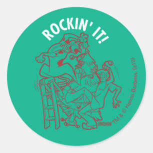 Scooby-Doo & Shaggy Rockin' It 'Round Tree' Ronde Sticker