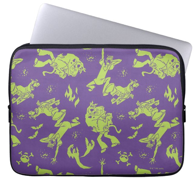 Scooby-Doo | Shaggy & Scooby Runing Scared Laptop Sleeve (Voorkant)