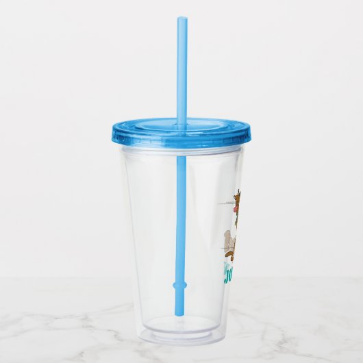 Scooby-doo Slide met Tongue uit Acryl Drinkbeker (Rechts)