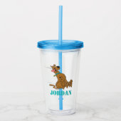 Scooby-doo Slide met Tongue uit Acryl Drinkbeker (Voorkant)