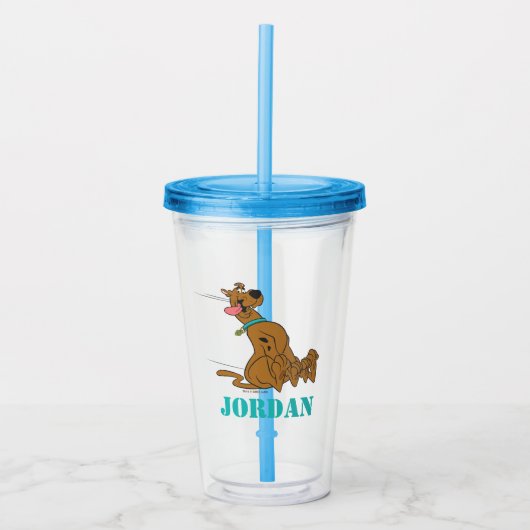 Scooby-doo Slide met Tongue uit Acryl Drinkbeker (Voorkant)