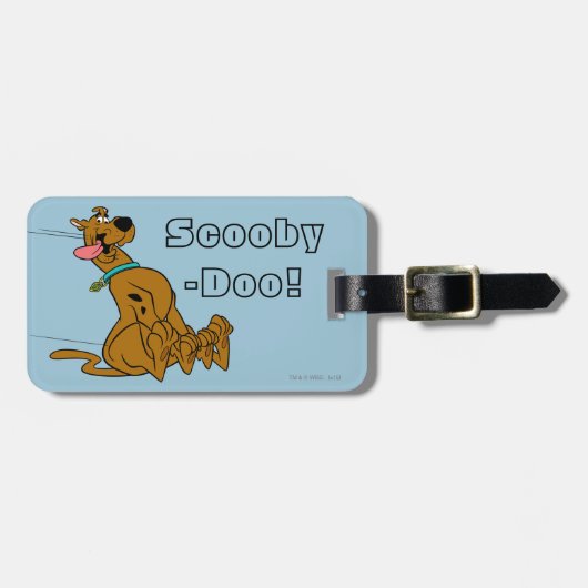 Scooby-Doo Slide With Tongue Out Bagagelabel (Voorkant horizontaal)