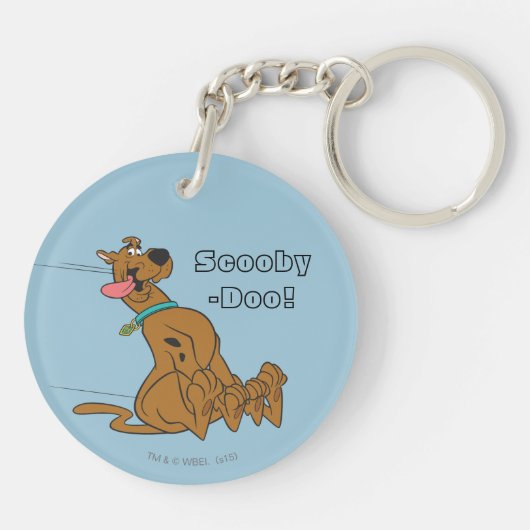 Scooby-Doo Slide With Tongue Out Sleutelhanger (Achterkant)