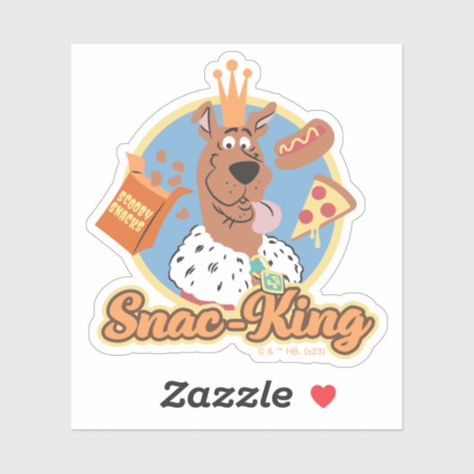 Scooby-Doo Snac-King Sticker (Vel)