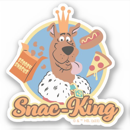 Scooby-Doo Snac-King Sticker (Voorkant)