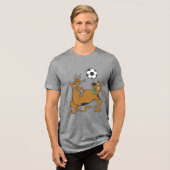 Scooby-Doo Soccer Overhead Kick Tri-Blend Shirt (Voorkant volledig)