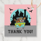 Scooby-Doo Spooktacular Baby shower Bedankt Bedankjes Labels (Achterkant)